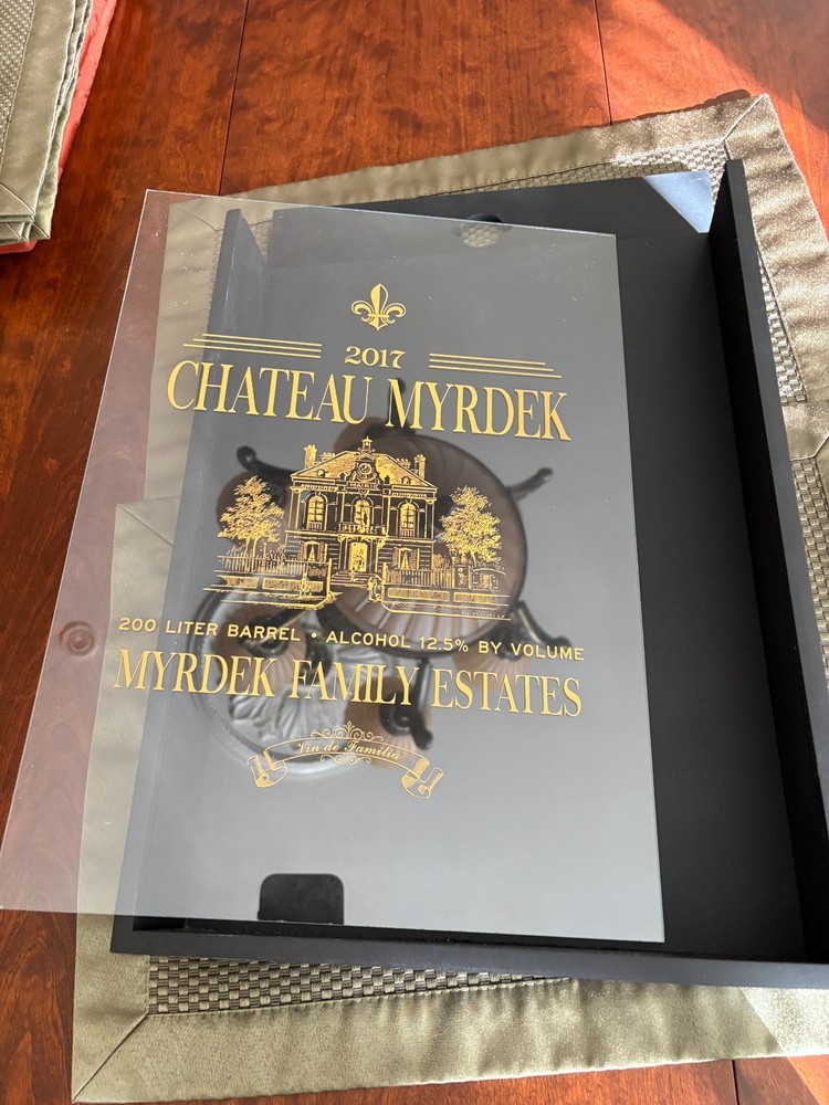 Wine Cork Collection Box From Chateau Myrdek 2017