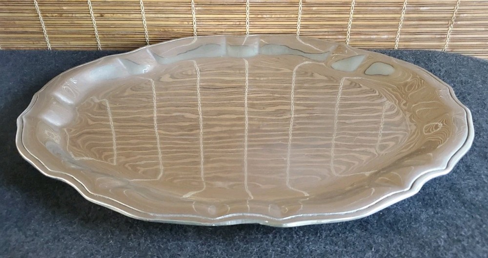Wilton Armetale Chippendale Large Oval Serving Tray