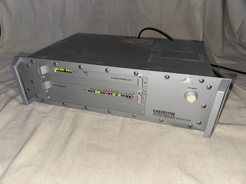 ENERDYNE DEC1000R5 Compressed Video Decoder w/ 2 Module Cards
