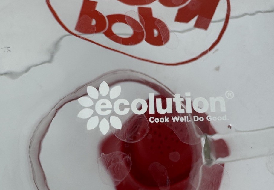 Ecolution Glass Microwave Popcorn Maker Pitcher Silicone Lid Red