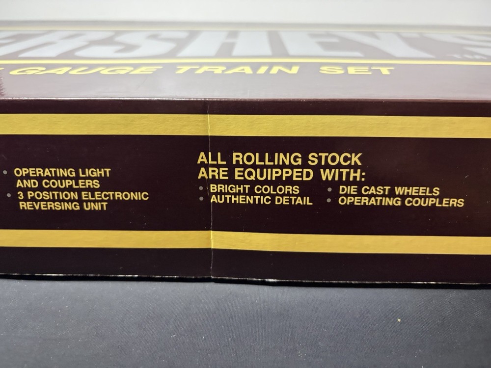The Hershey’s 0-27 Gauge Train Set 6 Unit Electric Train Set