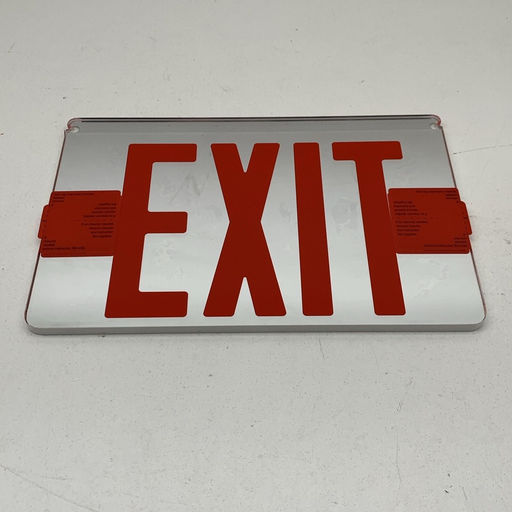 Emergi-Lite RED Edge Lit Mirror Replacement 6" Panel for PNG6 Exit Sign