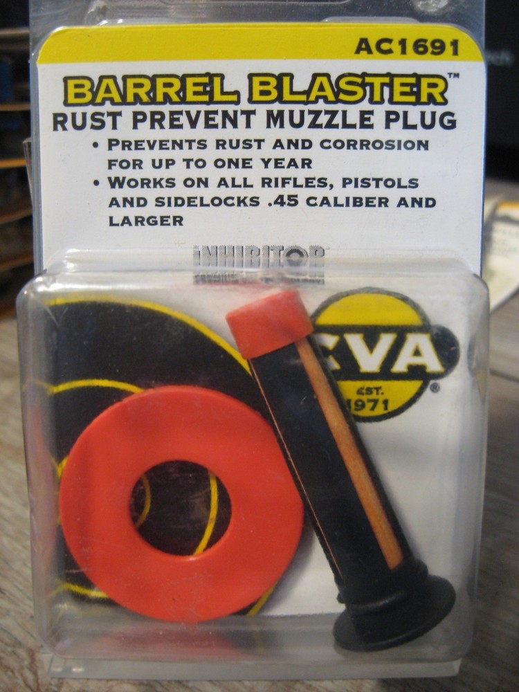 CVA Muzzleloader Barrel Blaster AC1691 Muzzle Plug Rust Preventer