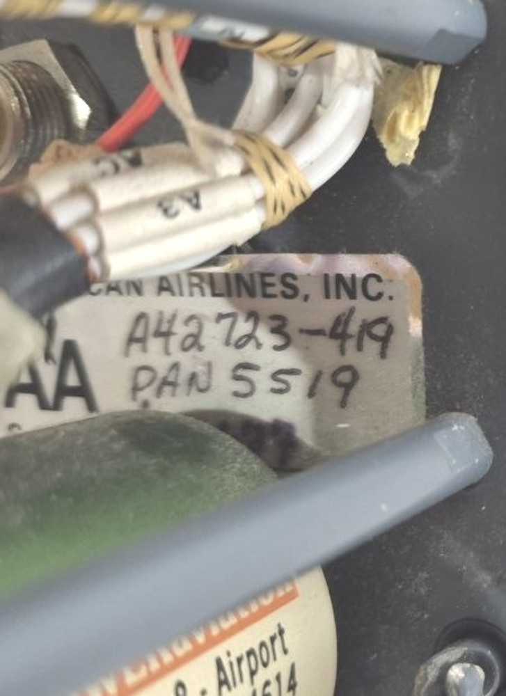 Fokker Aircraft Side Panel Light Switch Assembly A42723-419