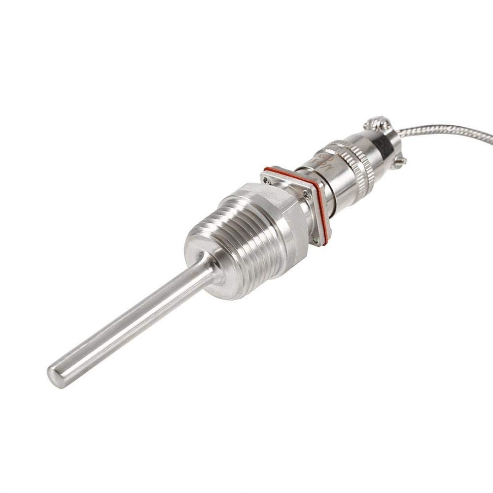 RTD PT100 Temperature Sensor Probe, 1/2" NPT Threads Thermocouple...