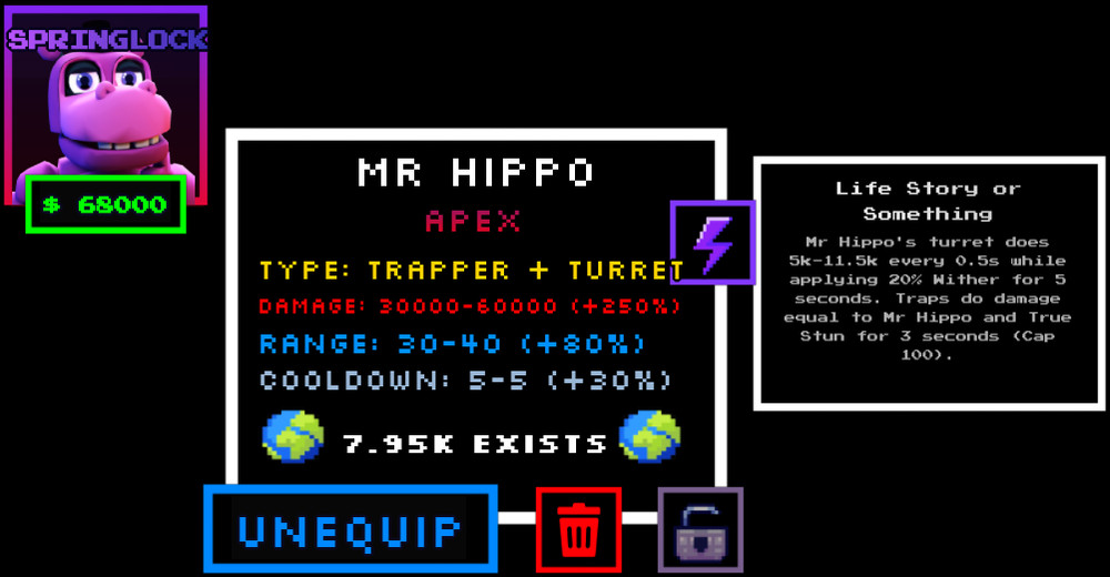 Mr Hippo (Springlock) | Five Nights TD