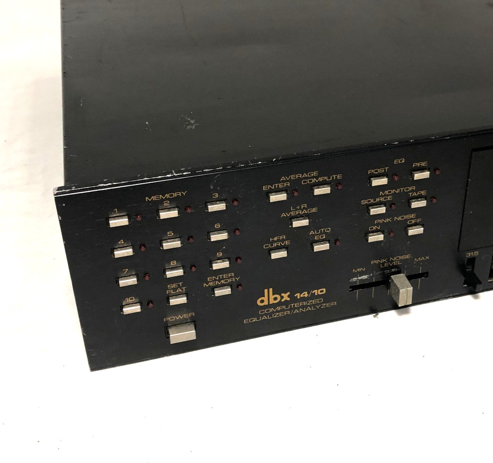 DBX 14/10 Computerized Equalizer / Analyzer Turns On (Untested)