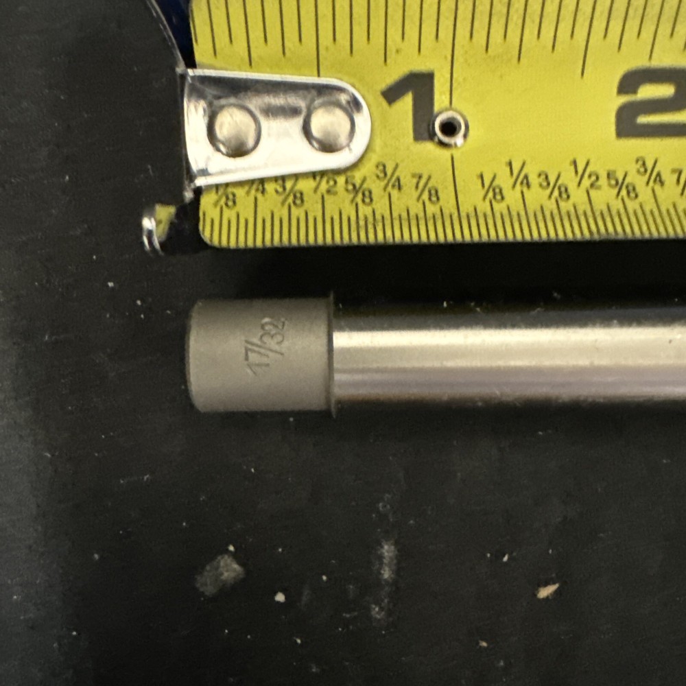 Lathe Mandrels Ground 8500-17/32; Code No. 7-500-070