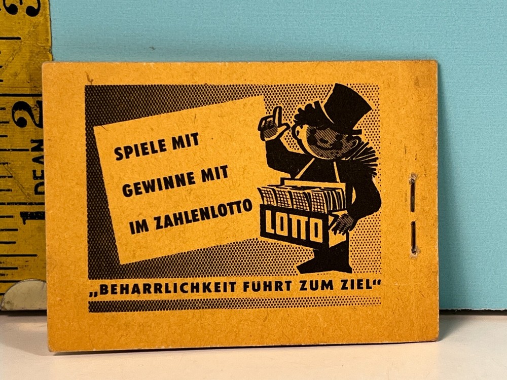 Vintage Deutsche Post Gesamiwert 2-DM complete intact postage booklet.