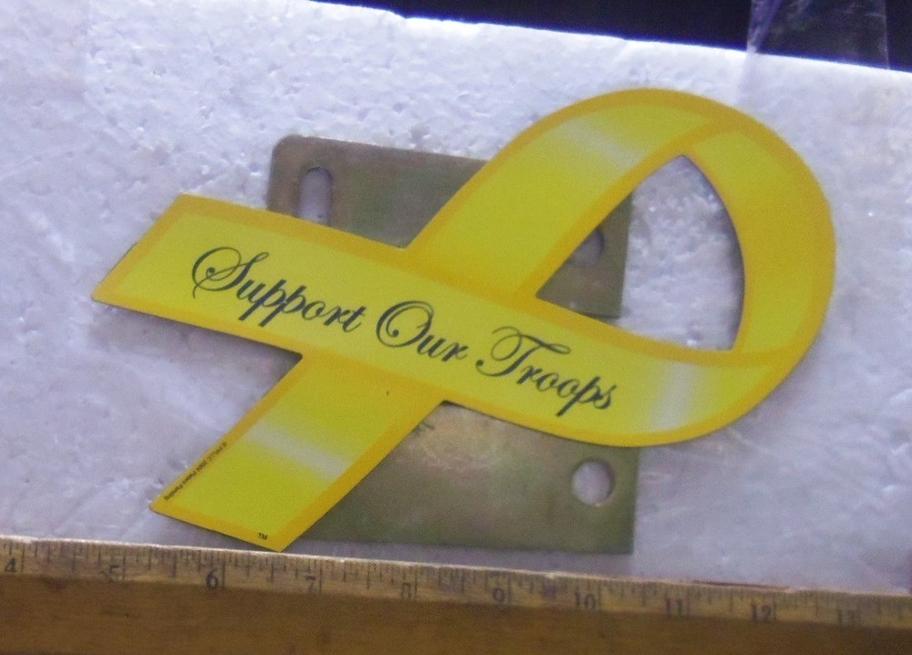 Large "Support Our Troops" Yellow Ribbon Magnet