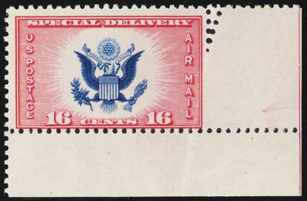 CE2, Mint LH 16¢ - Amazing Fold Over Error Makes For Imperf Selvage Stuart Katz