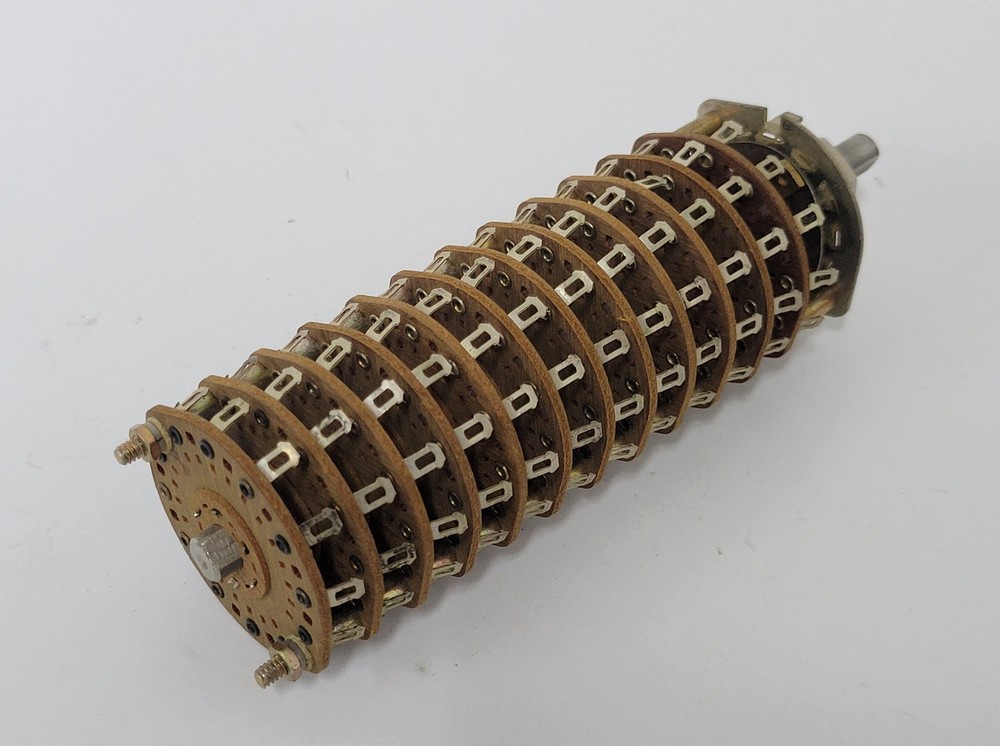 Oak 12 position 12 pole rotary switch - 12 decks, 1 pole per deck