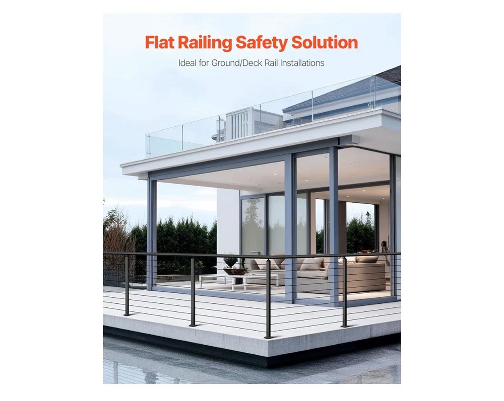 Cable Railing Post Railing Column 36"x2"x2" Level drilled Post Adjustable Top