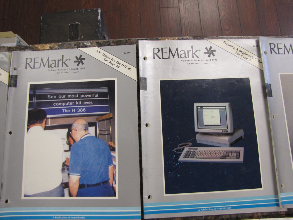 1988 REMark Heath Zenith User Group Magazines Computer Advertisements JAN-DEC