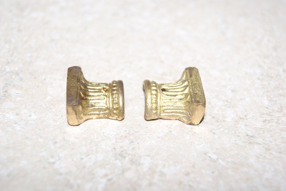 ORNATE COLUMN HOLDERS 1/2 INCH COLUMN NEW CLOCK PART