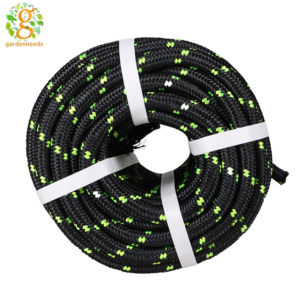 Double Braid Polyester Rope 100 FT Rigging Rope 1/2" 6180lbs Breaking Strength