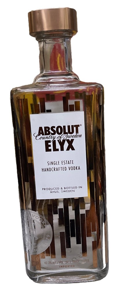 Absolut Elyx Empty 1 Liter Bottle Empty Bottle Only