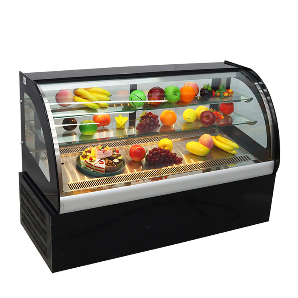 220V Refrigerated Cake Pie Showcase Bakery Case Cabinet with Humidify Function