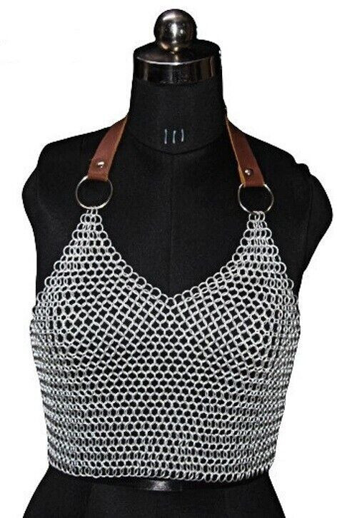 ALUMINIUM Chainmail Butted ring Size 10mm Top Medieval