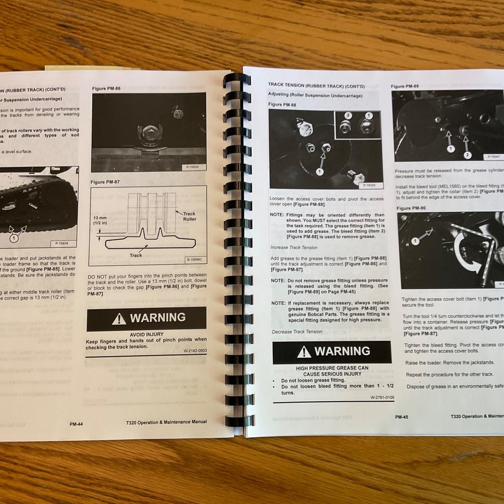 Bobcat T320 OPERATION MAINTENANCE MANUAL COMPACT TRACK LOADER GUIDE pn 6986606