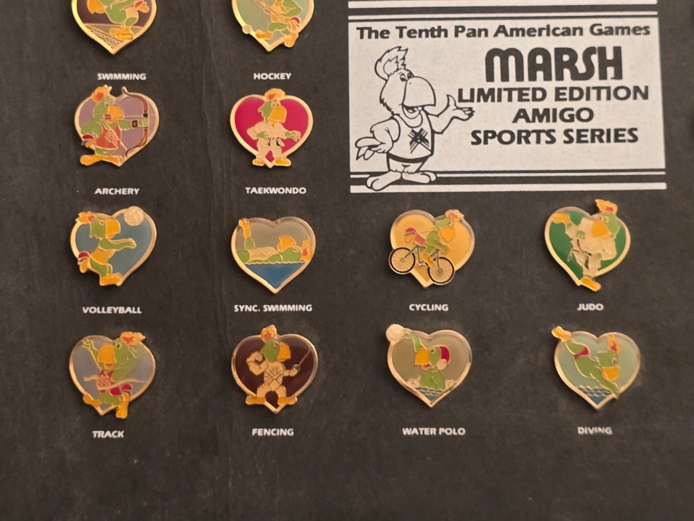 1985 Pan Am Games Marsh Limited Edition Pin Set