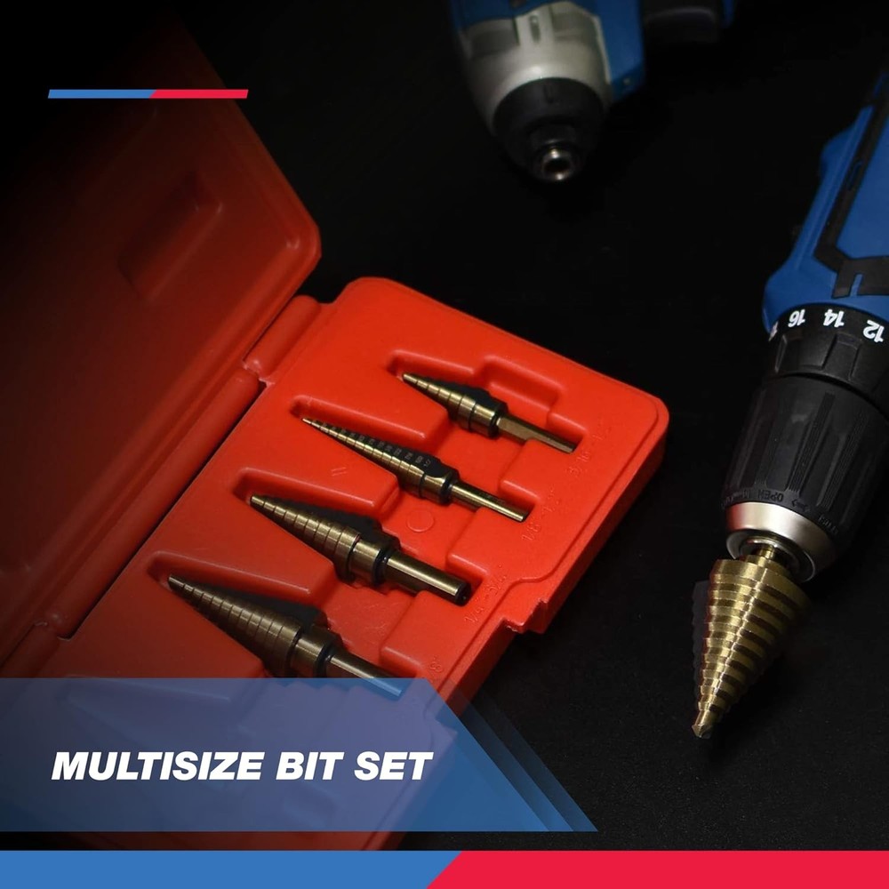 NEIKO 10197A Step Drill Bit Set 5 Pc Metal