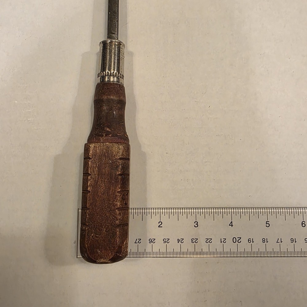 Flat Screwdriver Wood Handle 12"