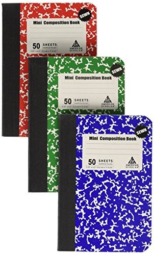 3 Pack Memo Pad Red Blue Green Assorted