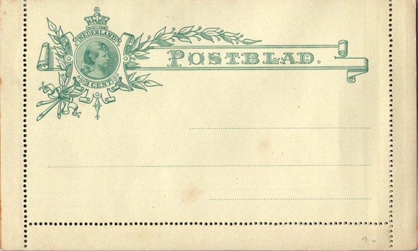 Netherlands Higgins & Gage A1 Unused.