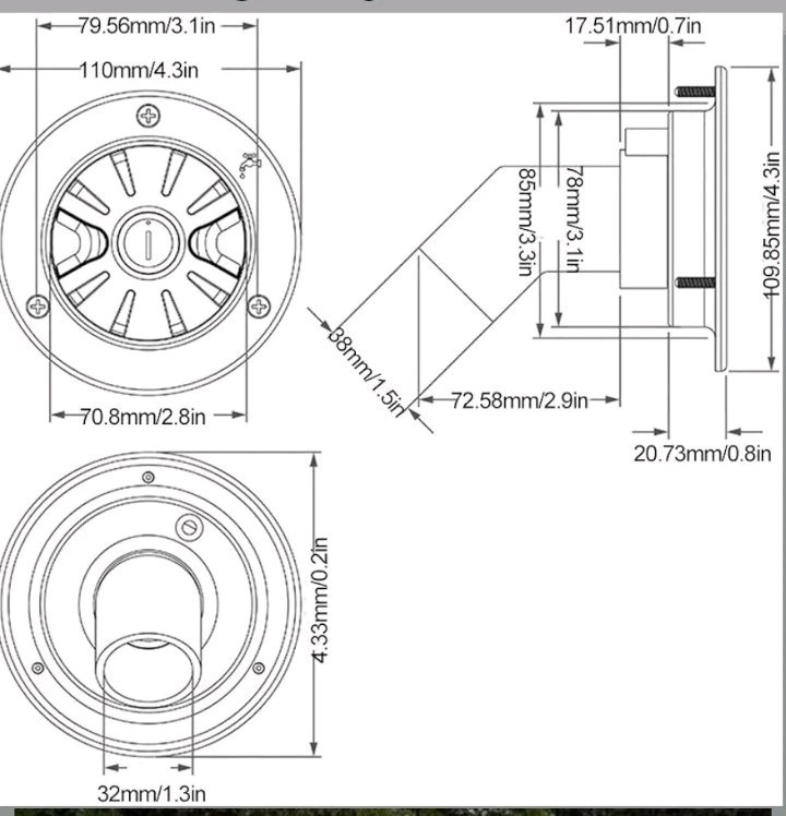 RV FreshWater Inlet Water Filler Cap Gravity Water Lockable White