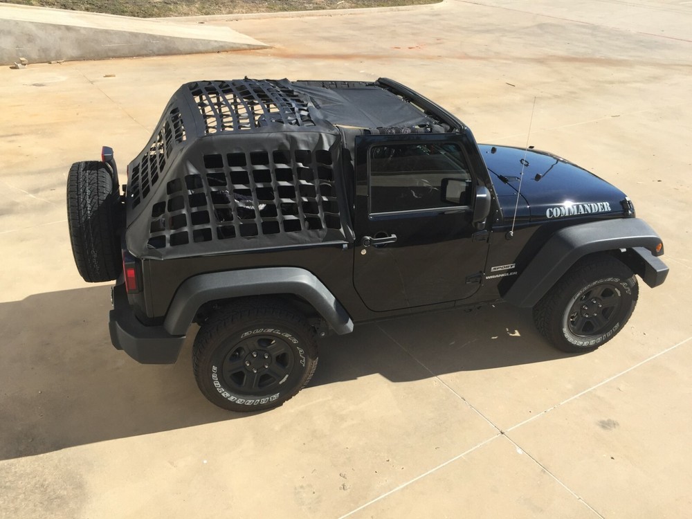 Jeep Wrangler JK 2DR 2007 - 2018 Cargo Restraint Net System