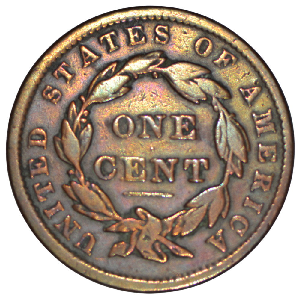 1837 Coronet Head Large Cent - Small Letters ~ VG Details