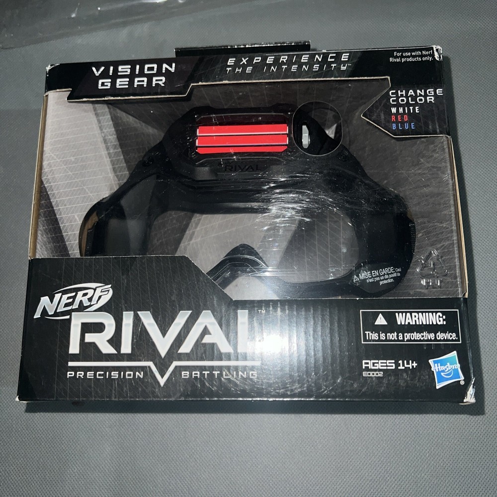 Nerf Rival Vision Gear Adjustable Goggles Mask Color Changing