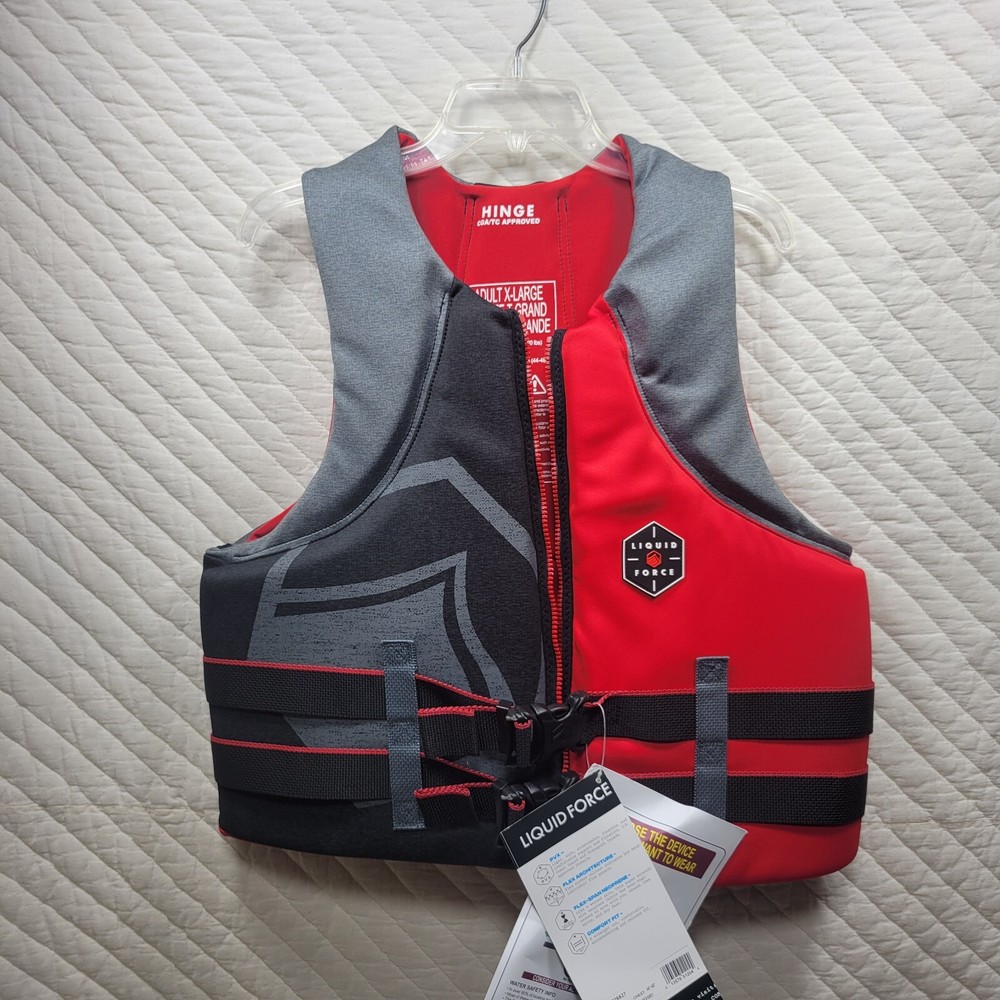 Liquid Force Hinge Classic CGA (Black/Red) Life Jacket XL