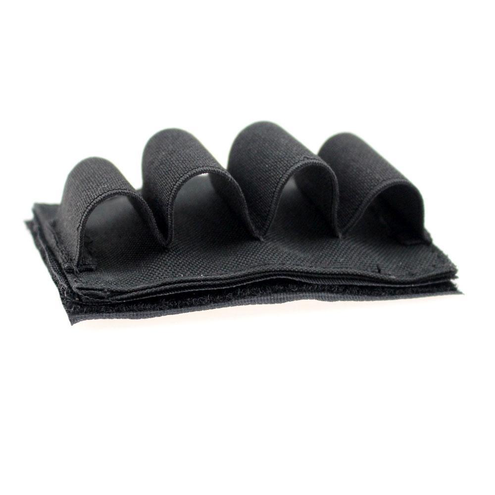 Tactical Molle 4 Round Shotgun Shell 12G Ammo Carrier Pouch Holder Hook Loop