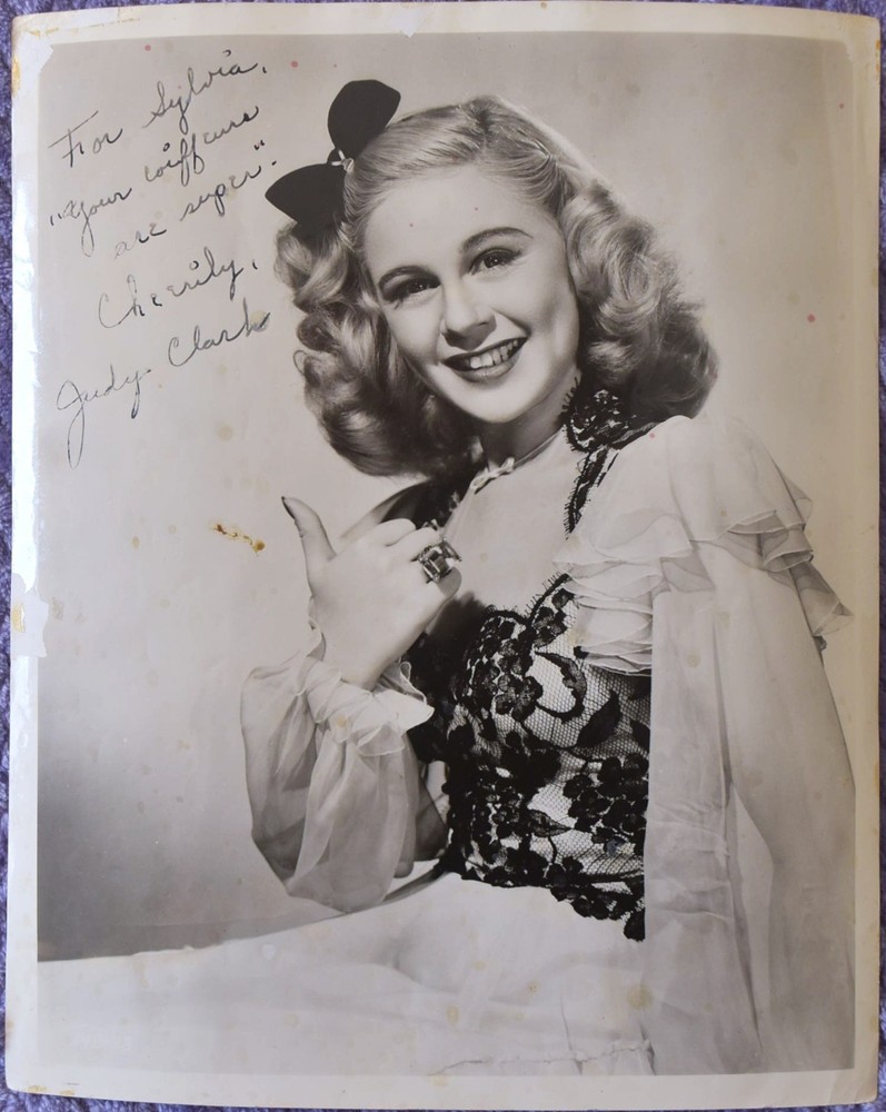 Judy Clark Hand Signed Photo 8"X10"