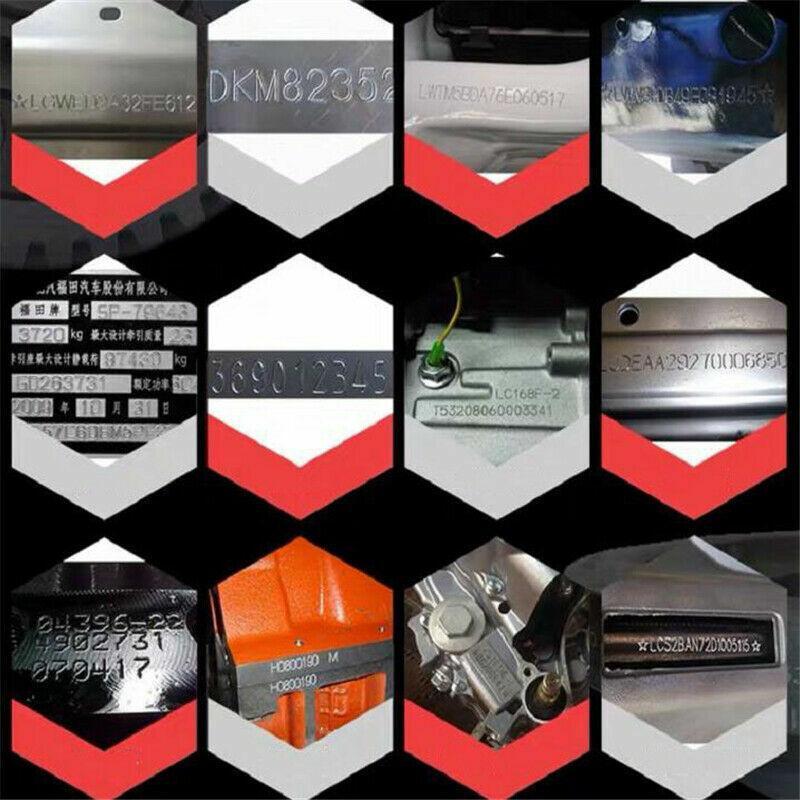 100*20mm Portable Pneumatic Dot Peen Marking Machine for VIN Code Chassis Number