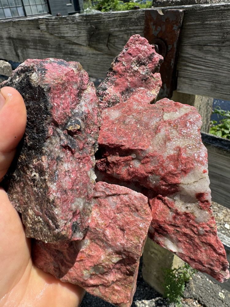 Thulite Rough from Norway
