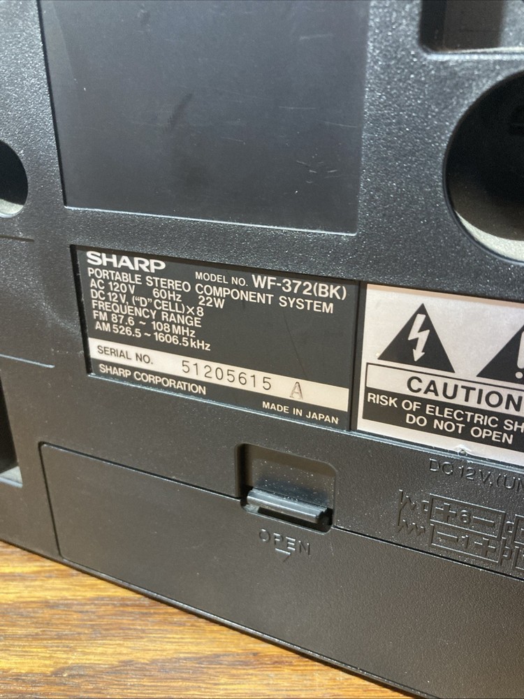 Sharp WF-372E (BK) For Parts