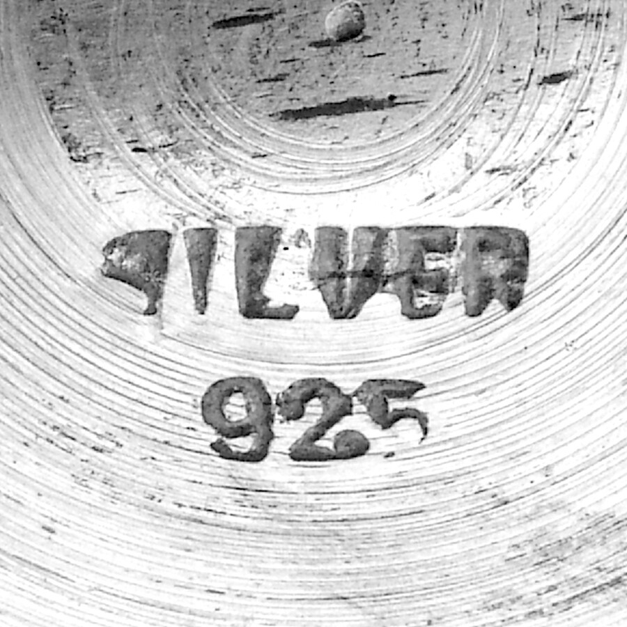 Tankard Style Mug Abstract Engravings Sterling Silver
