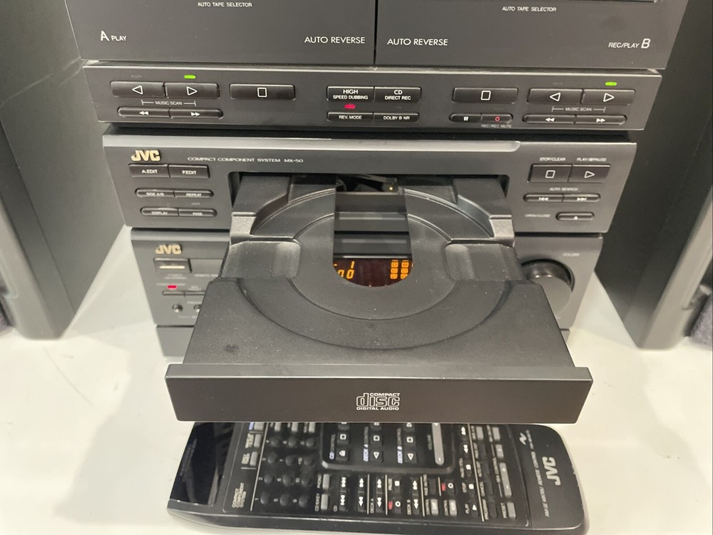 JVC MX-50 Compact Audio Component System CD/Tuner/Dual Cassette