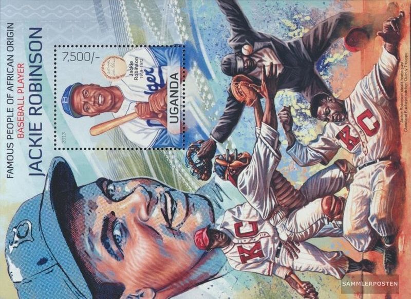 uganda Block429 (complete issue) MNH 2013 Baseballspieler