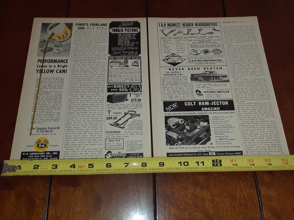 1966 FORD FAIRLANE GT/A ORIGINAL ARTICLE