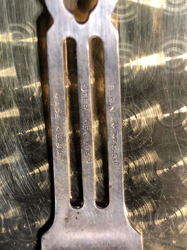 Vintage Elgin AM MFG Co. Sterling Silver Cigarette Case