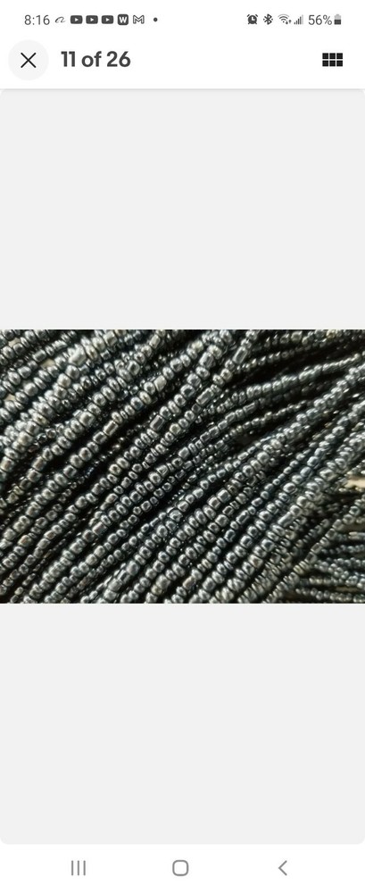 Multi-colored stretchy elastic waist beads, one size, 8pcs