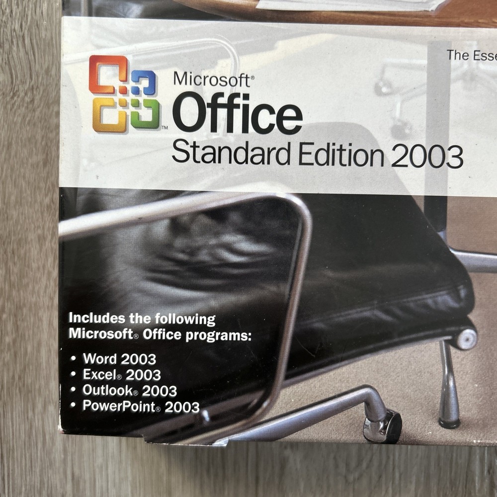 Microsoft Office 2003 Standard Edition w/ License Full Version SEALED RETAIL BOX