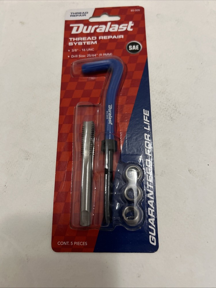 Duralast 85-005 Thread Repair System 3/8” 16 UNC 25/64”