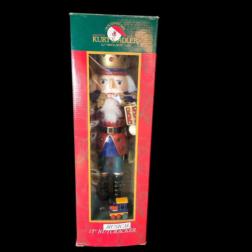 Kurt Adler Musical Nutcracker King 13 Inch With Box Nutcracker Suite Decor