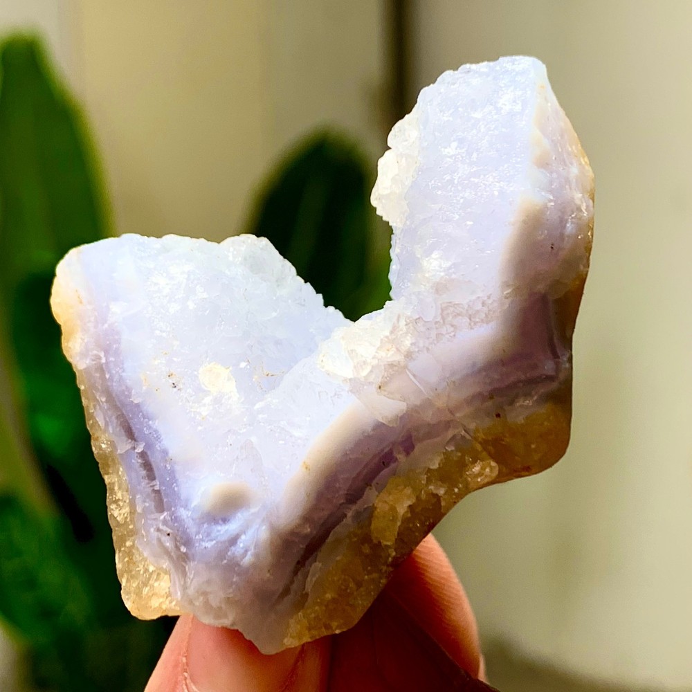 56GNatural Blue striped agate Crystal Chunks piece form Mineral Specimens