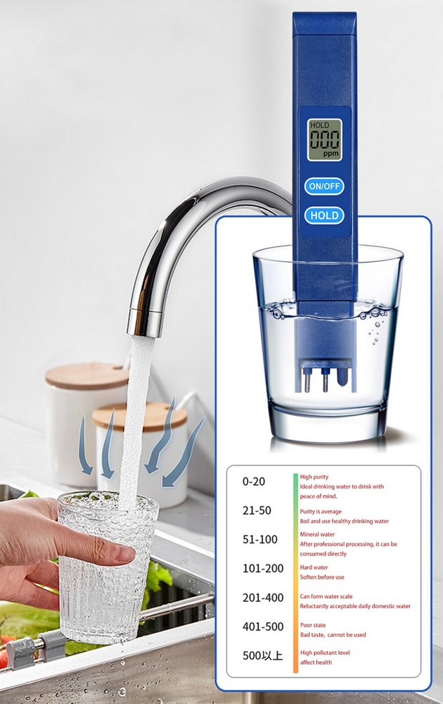 TDS Water Quality Testing Pen Protable TDS Water Quality Testing Tool 0-9990ppm